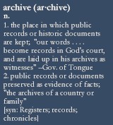 Archives Definition