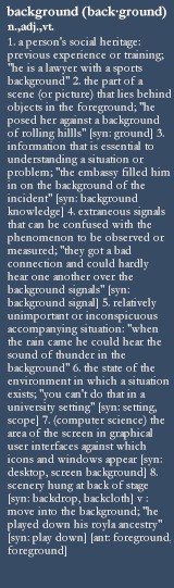 Background Definition
