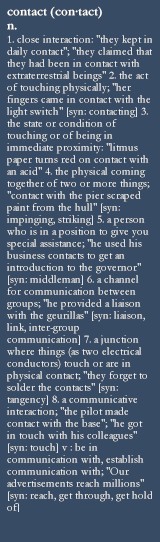 Contact Definition
